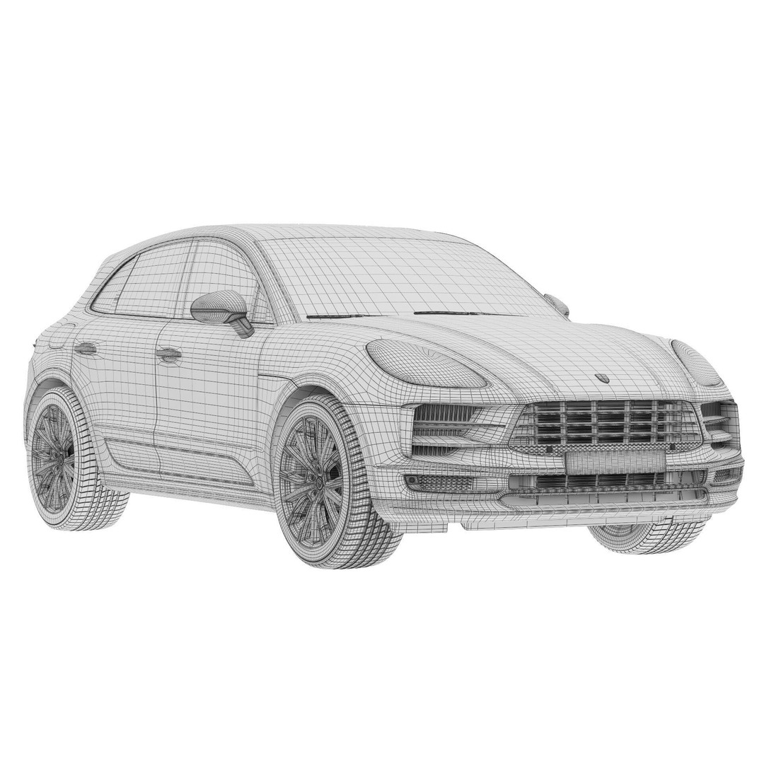 Porsche Macan 2020 3D Model – High Poly Game Asset, FBX & OBJ Formats - View 12