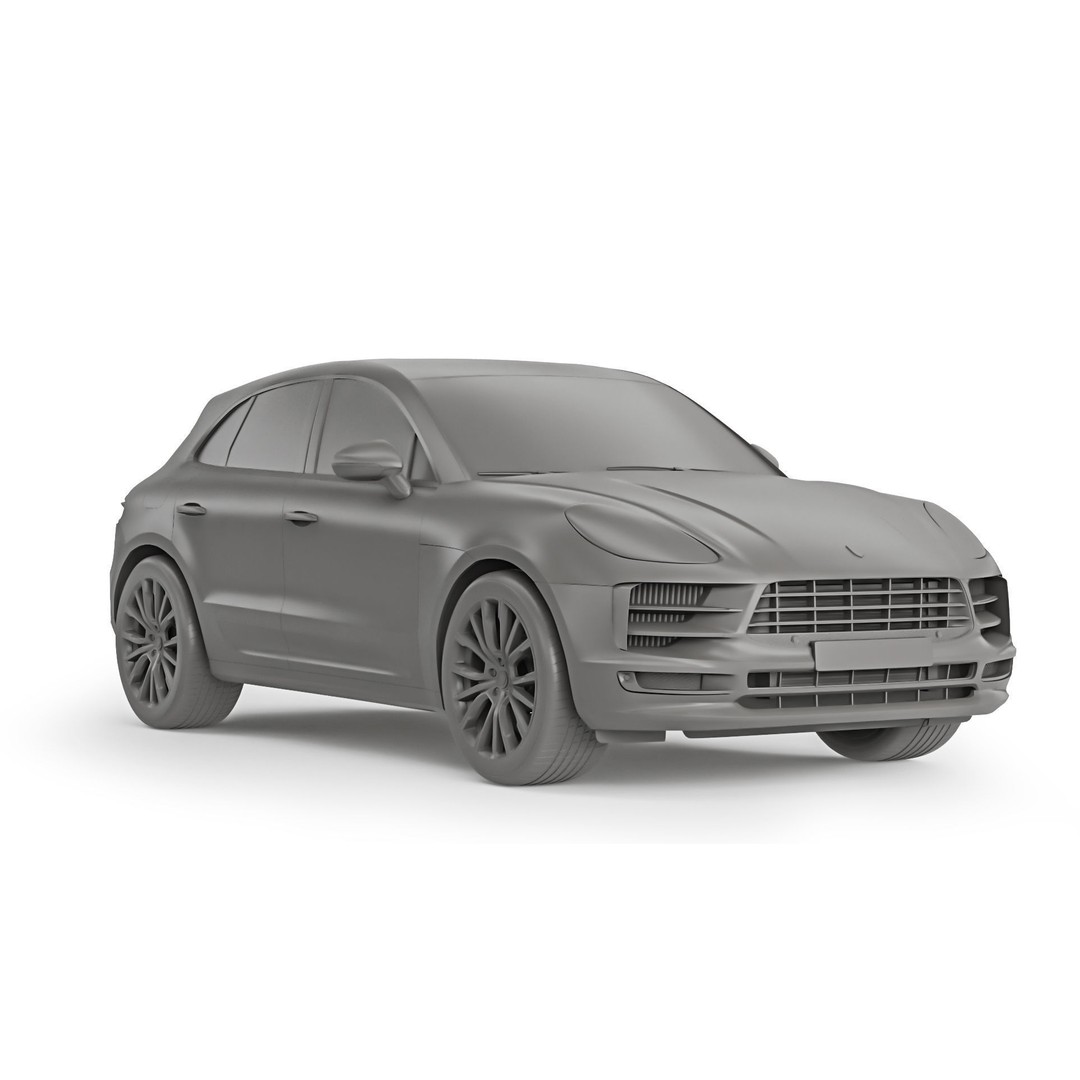 Porsche Macan 2020 3D Model – High Poly Game Asset, FBX & OBJ Formats - View 14