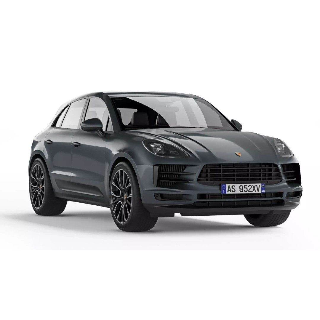 Porsche Macan 2020 3D Model – High Poly Game Asset, FBX & OBJ Formats - View 2