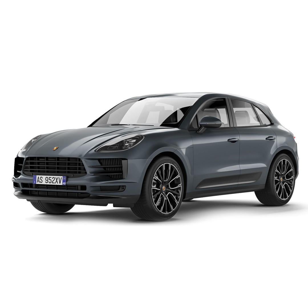 Porsche Macan 2020 3D Model – High Poly Game Asset, FBX & OBJ Formats - View 4