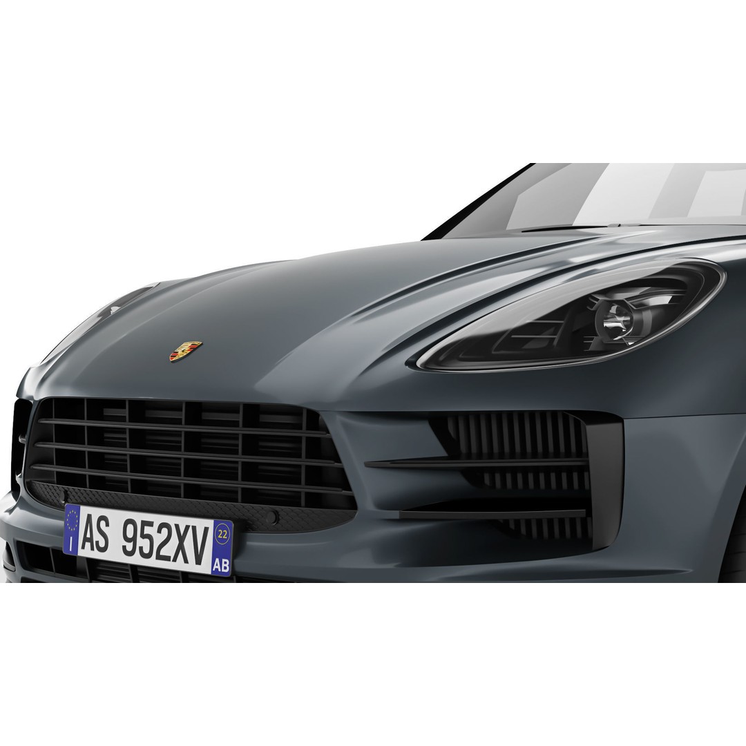 Porsche Macan 2020 3D Model – High Poly Game Asset, FBX & OBJ Formats - View 5