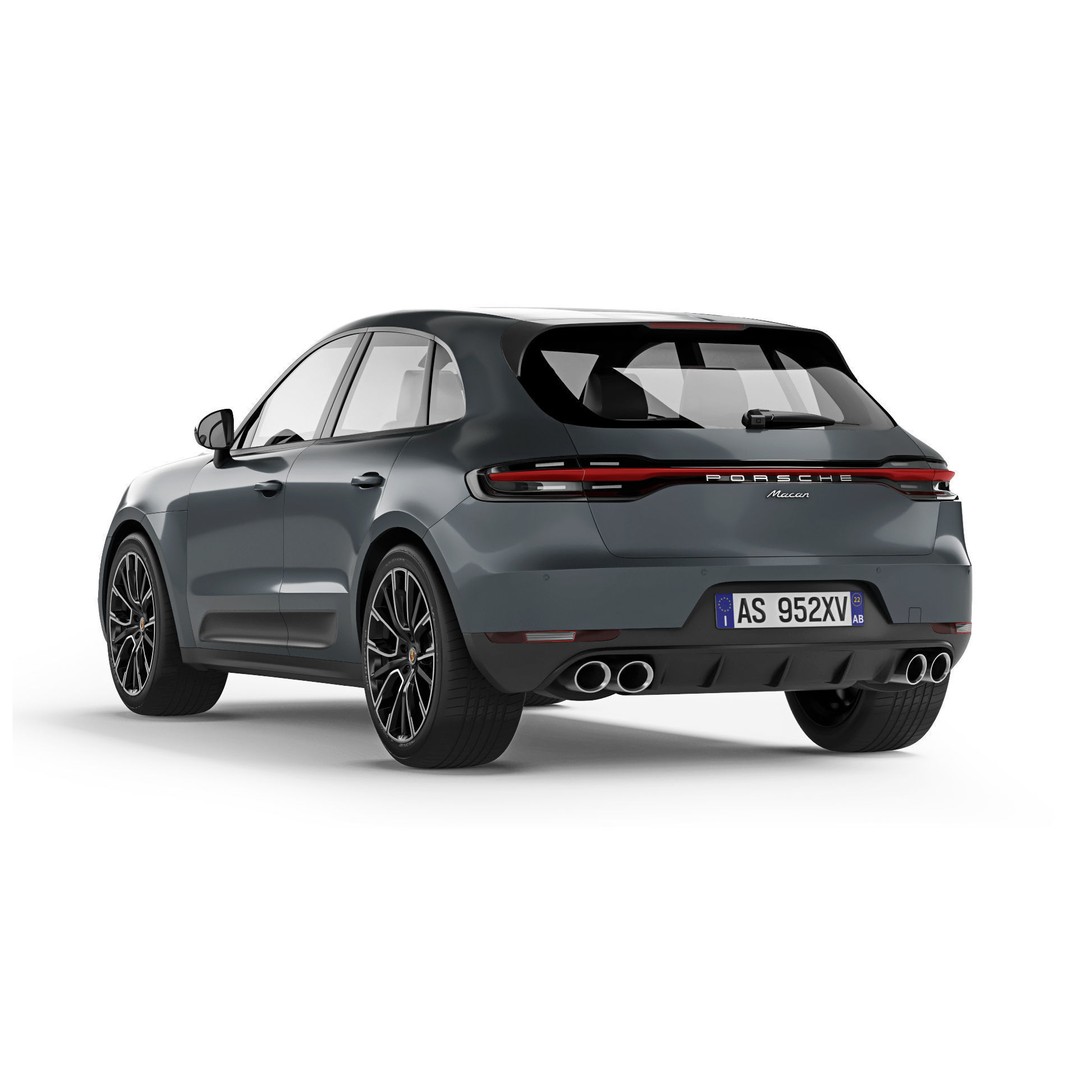 Porsche Macan 2020 3D Model – High Poly Game Asset, FBX & OBJ Formats - View 7