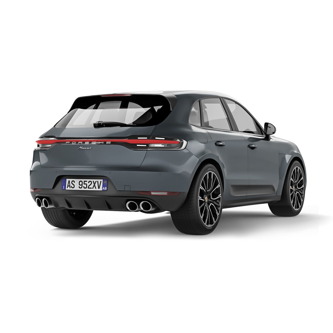 Porsche Macan 2020 3D Model – High Poly Game Asset, FBX & OBJ Formats - View 9