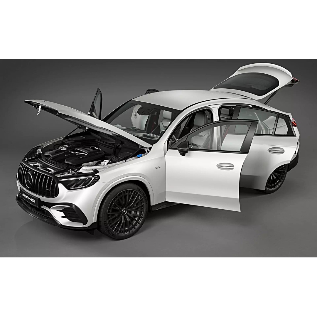 2024 Mercedes-Benz GLC 43 AMG Coupe 3D Model – High Poly Game-Ready Asset, FBX - View 4