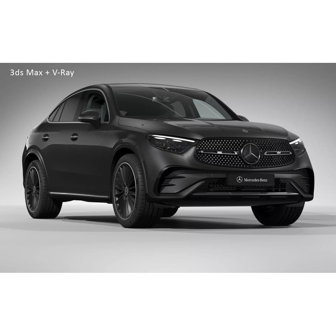 2024 Mercedes-Benz GLC Coupe 3D Model – High Poly Game Ready, FBX, OBJ - View 26
