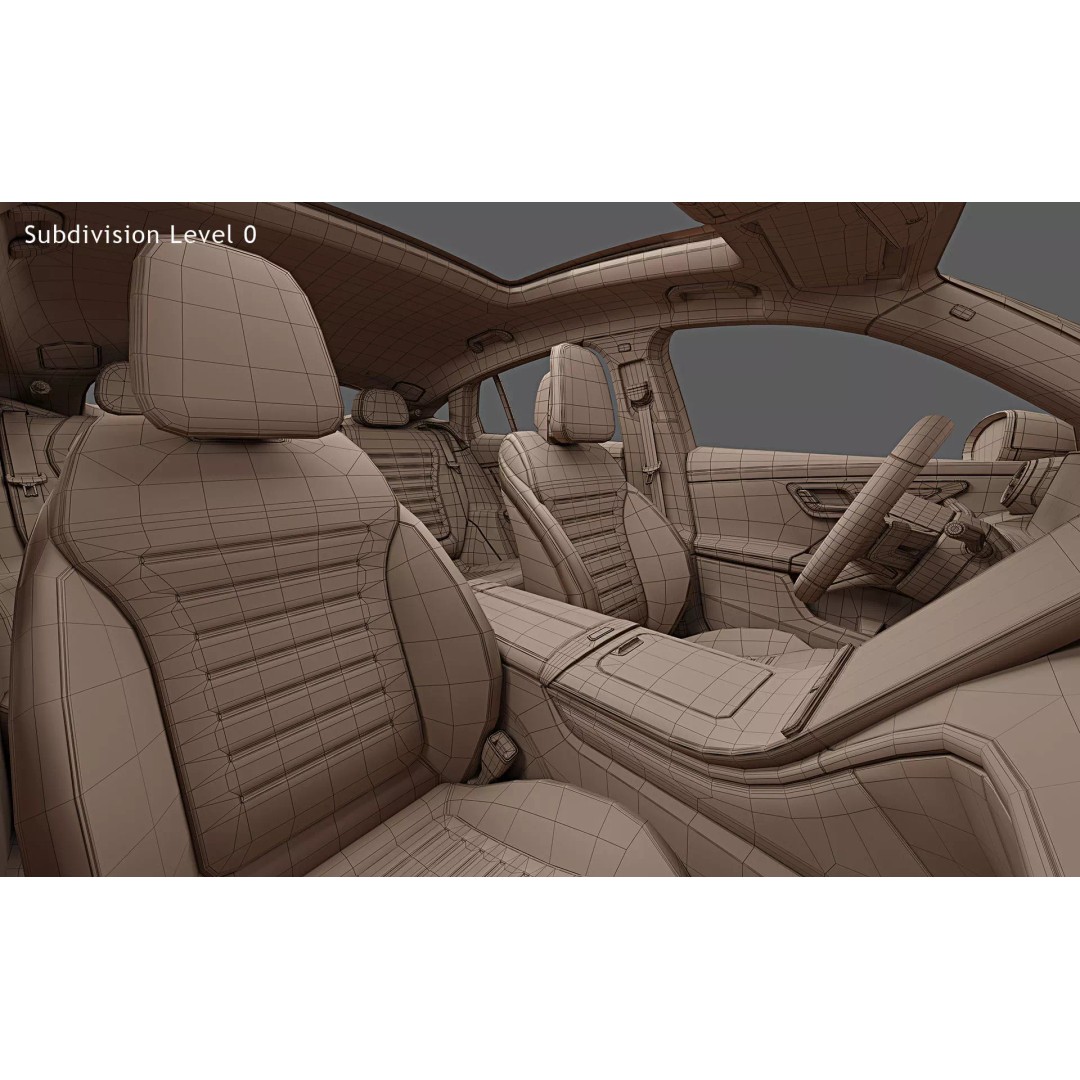 2024 Mercedes-Benz GLC Coupe 3D Model – High Poly Game Ready, FBX, OBJ - View 30