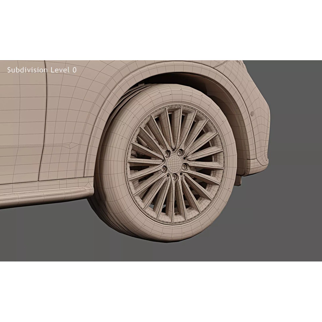 2024 Mercedes-Benz GLC Coupe 3D Model – High Poly Game Ready, FBX, OBJ - View 32