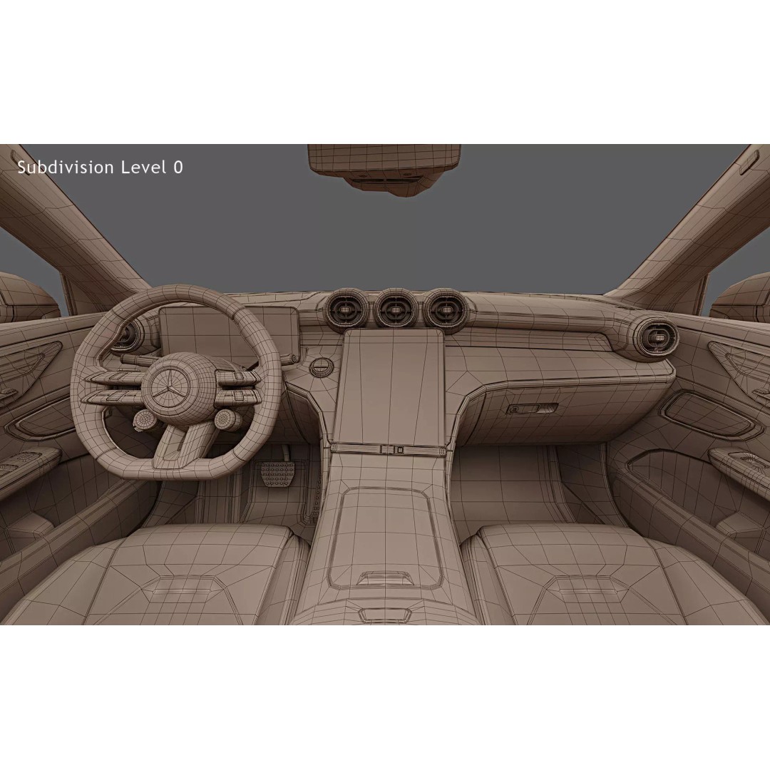 2024 Mercedes-Benz GLC 63 S AMG E Performance 3D Model – High Poly PBR Asset, FBX - View 30
