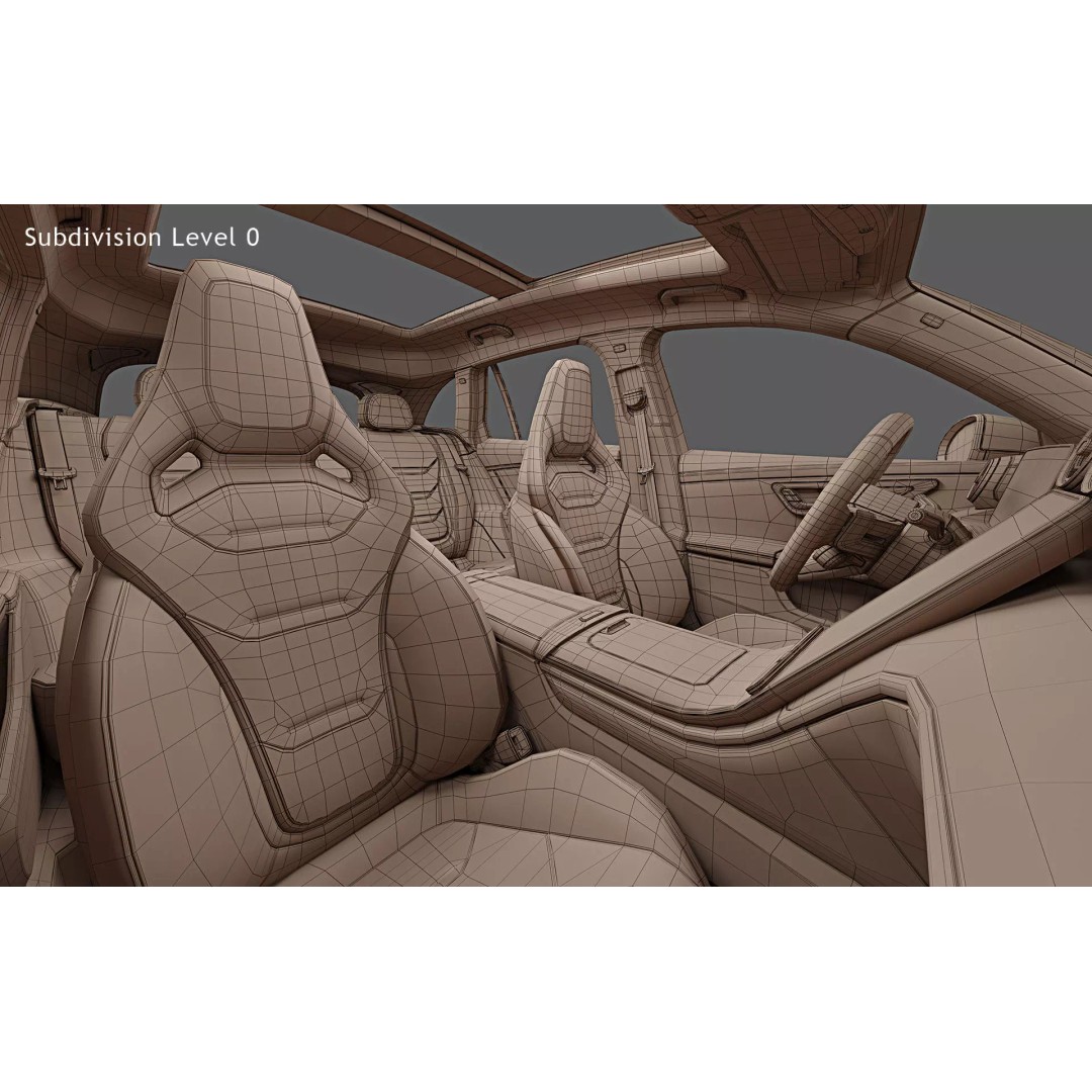 2024 Mercedes-Benz GLC 63 S AMG E Performance 3D Model – High Poly PBR Asset, FBX - View 31