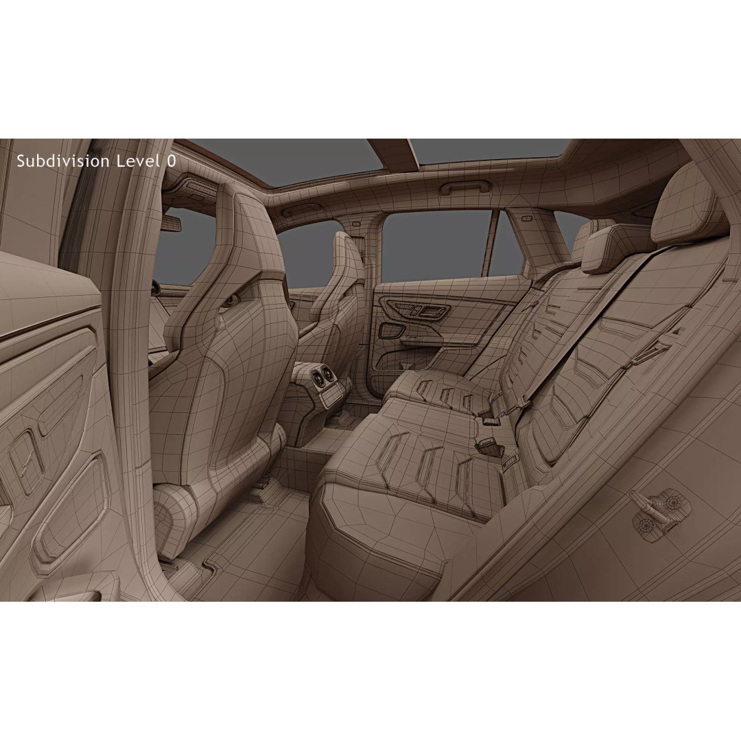2024 Mercedes-Benz GLC 63 S AMG E Performance 3D Model – High Poly PBR Asset, FBX - View 32