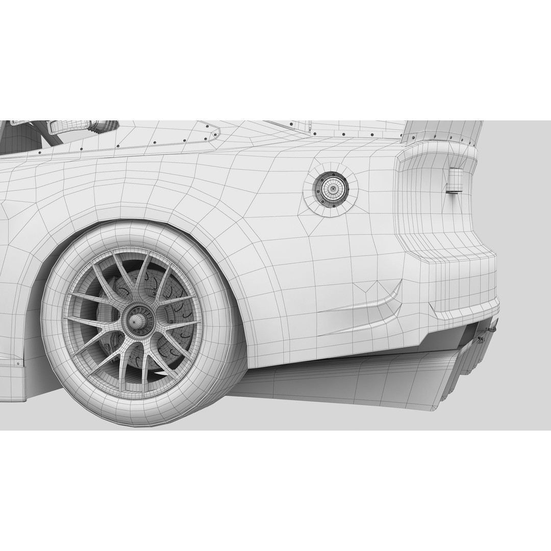 Chevrolet Camaro 3D Model – High Poly Racing Car, FBX, OBJ