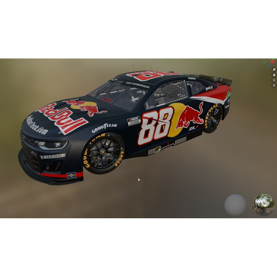 Chevrolet Camaro 3D Model – High Poly Racing Car, FBX, OBJ - View 18