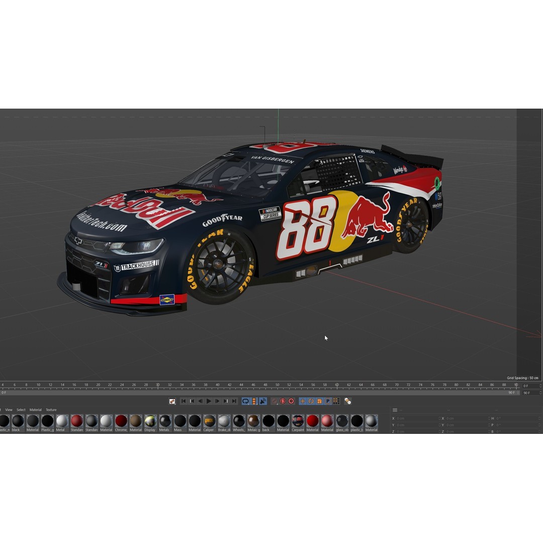 Chevrolet Camaro 3D Model – High Poly Racing Car, FBX, OBJ - View 19
