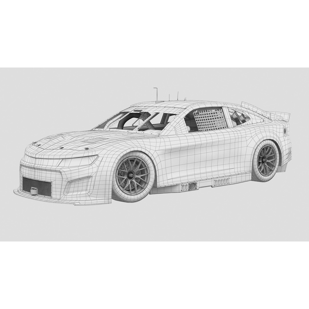 Chevrolet Camaro 3D Model – High Poly Racing Car, FBX, OBJ - View 20