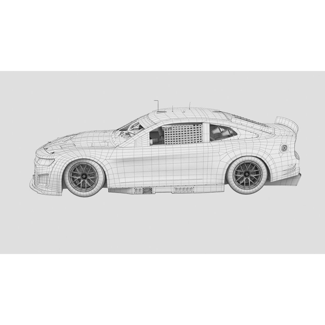 Chevrolet Camaro 3D Model – High Poly Racing Car, FBX, OBJ - View 21