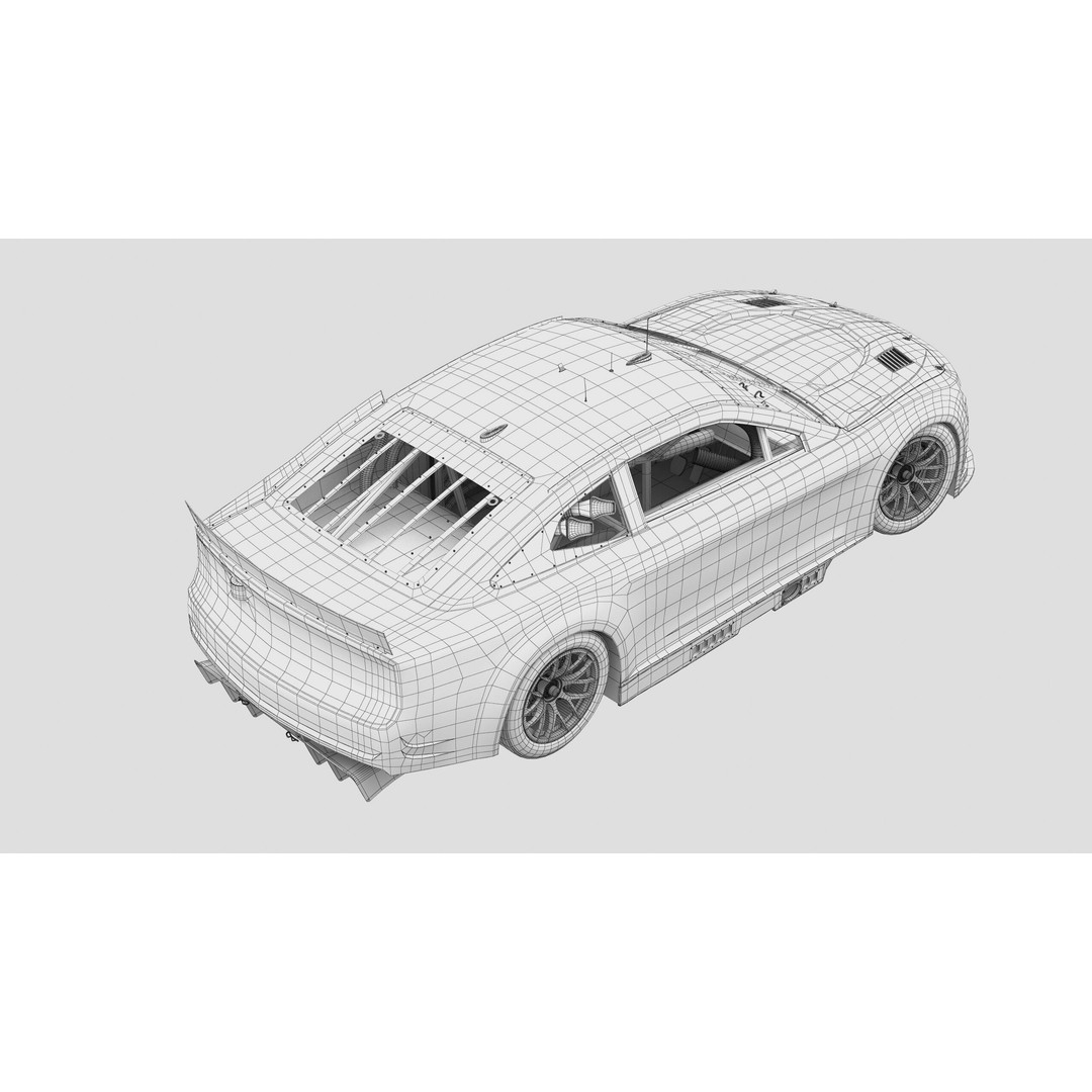 Chevrolet Camaro 3D Model – High Poly Racing Car, FBX, OBJ - View 23