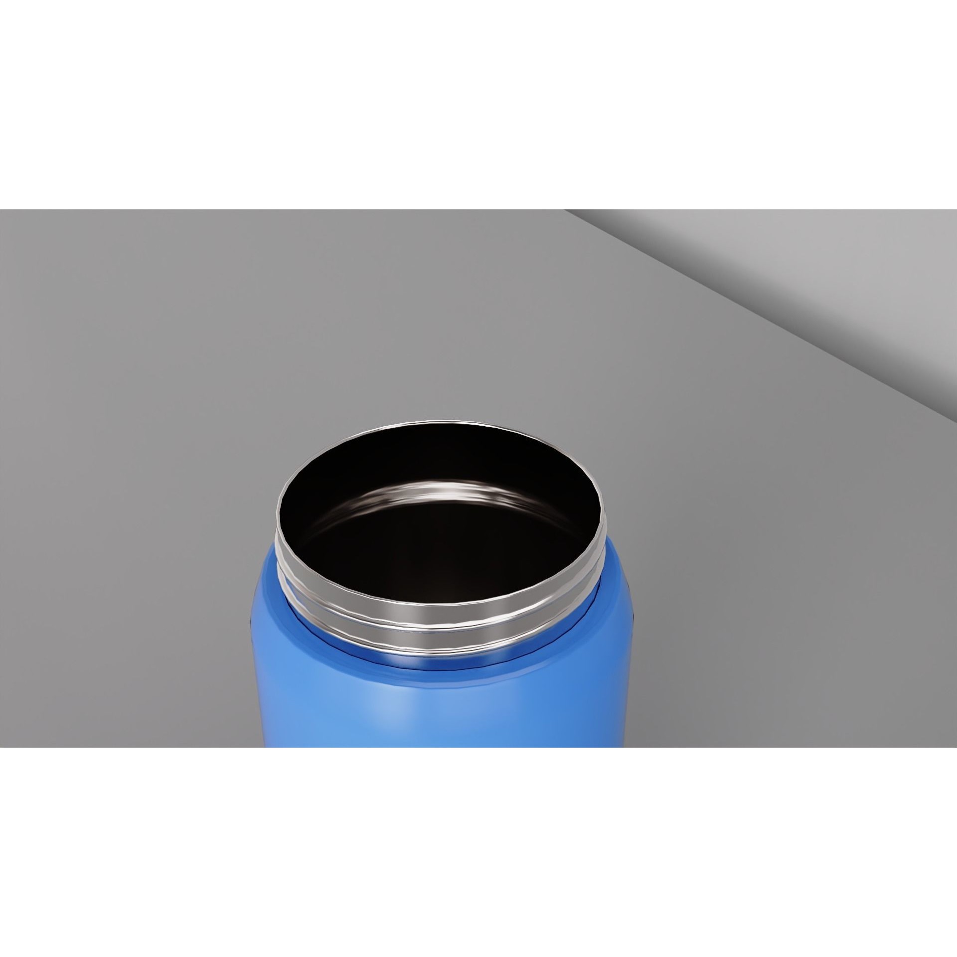 Stainless Steel Sport Bottle - Game-Ready 3D Model - View 6