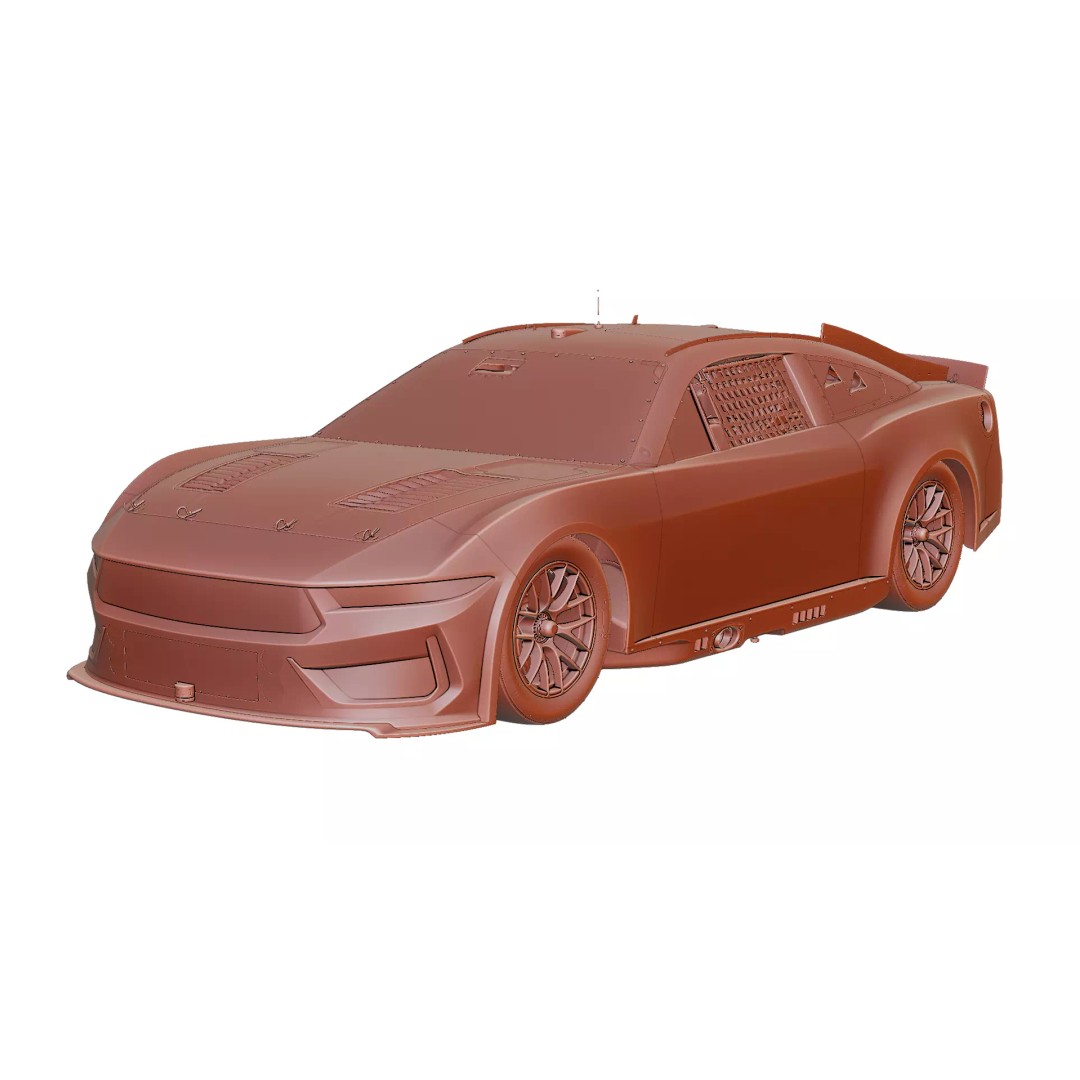 2026 NASCAR Cup Series Wild Horse Race Car 3D Model – High Poly Game Asset, FBX - View 10