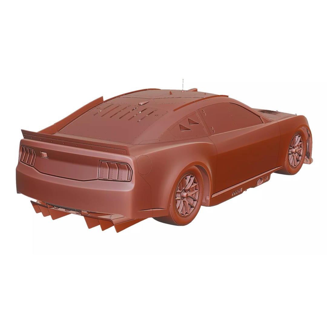 2026 NASCAR Cup Series Wild Horse Race Car 3D Model – High Poly Game Asset, FBX - View 11