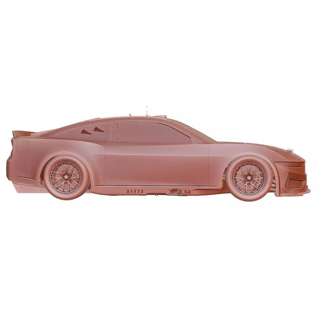 2026 NASCAR Cup Series Wild Horse Race Car 3D Model – High Poly Game Asset, FBX - View 12