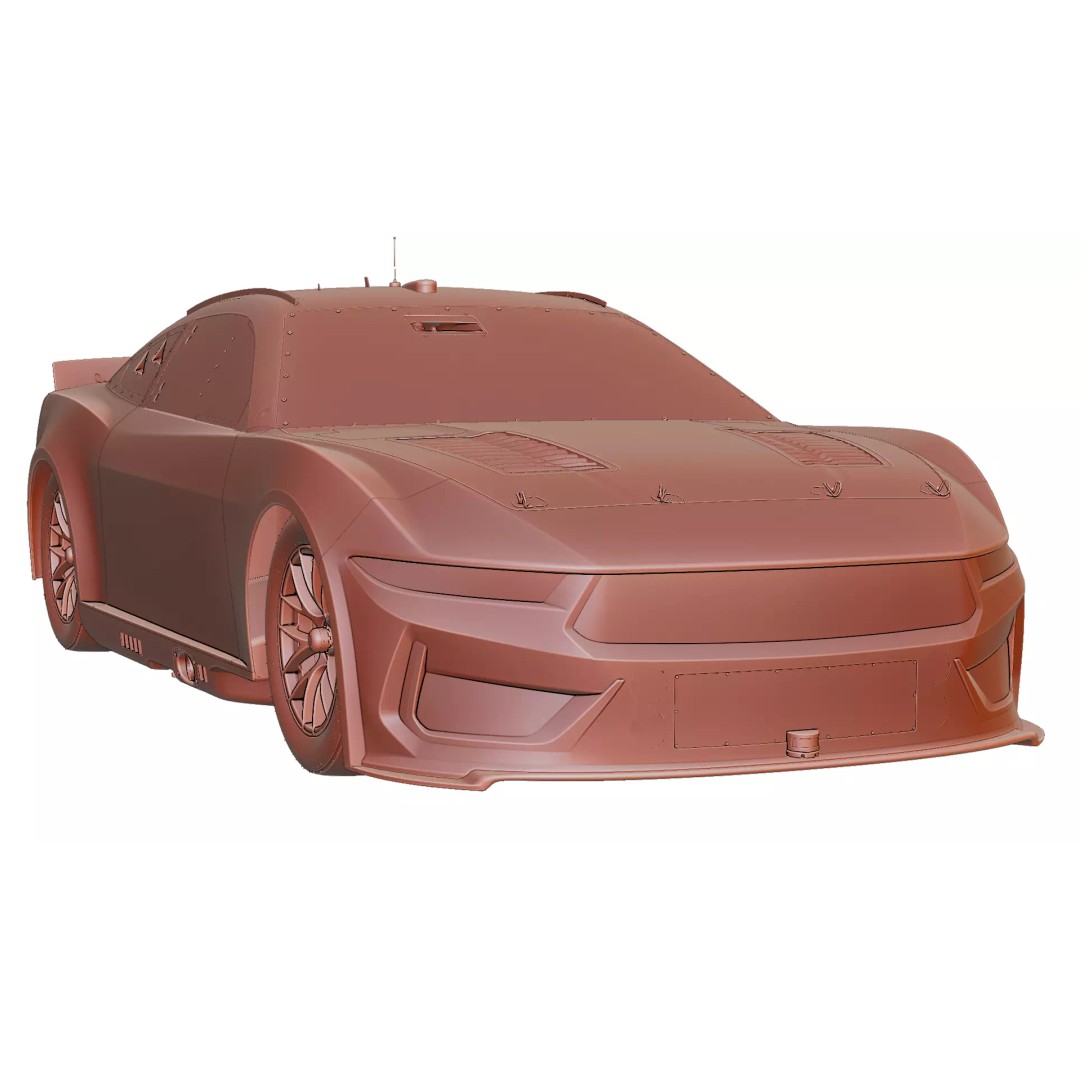 2026 NASCAR Cup Series Wild Horse Race Car 3D Model – High Poly Game Asset, FBX - View 13