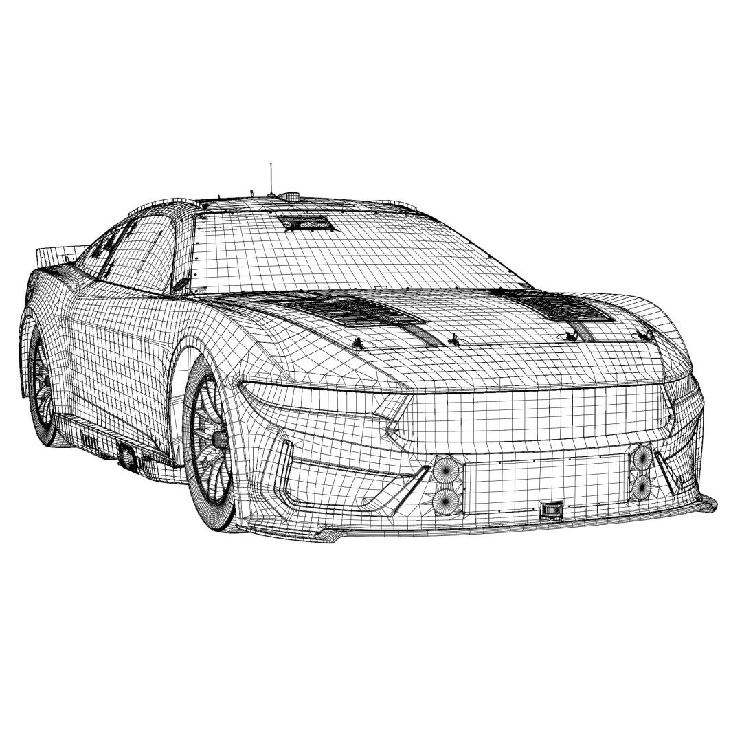 2026 NASCAR Cup Series Wild Horse Race Car 3D Model – High Poly Game Asset, FBX - View 21