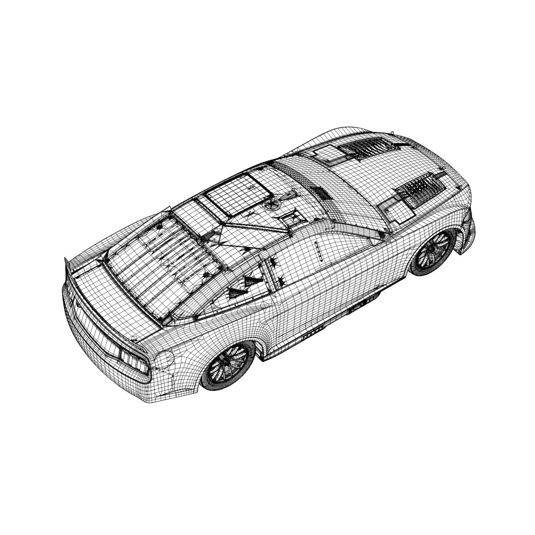 2026 NASCAR Cup Series Wild Horse Race Car 3D Model – High Poly Game Asset, FBX - View 22