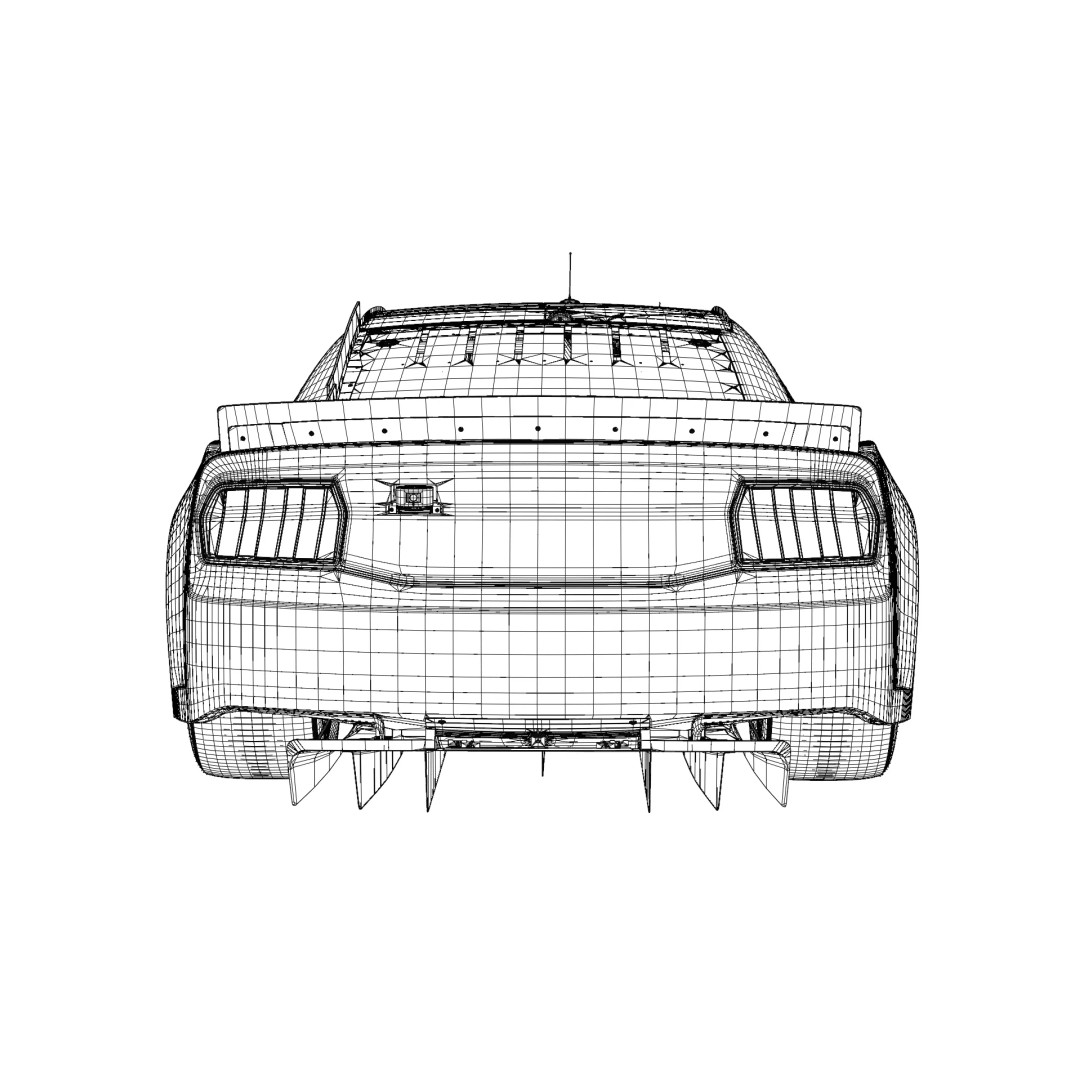 2026 NASCAR Cup Series Wild Horse Race Car 3D Model – High Poly Game Asset, FBX - View 23