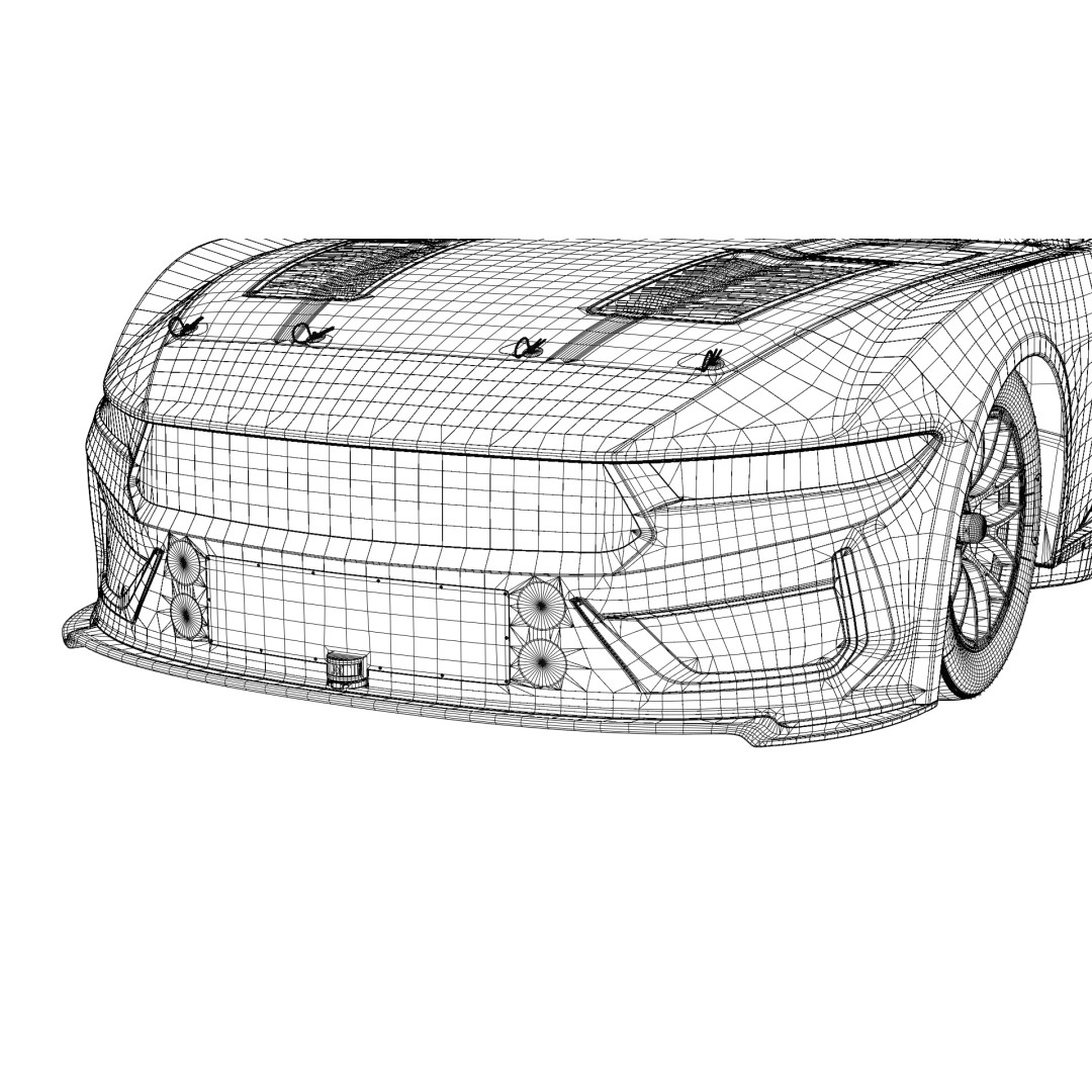 2026 NASCAR Cup Series Wild Horse Race Car 3D Model – High Poly Game Asset, FBX - View 24