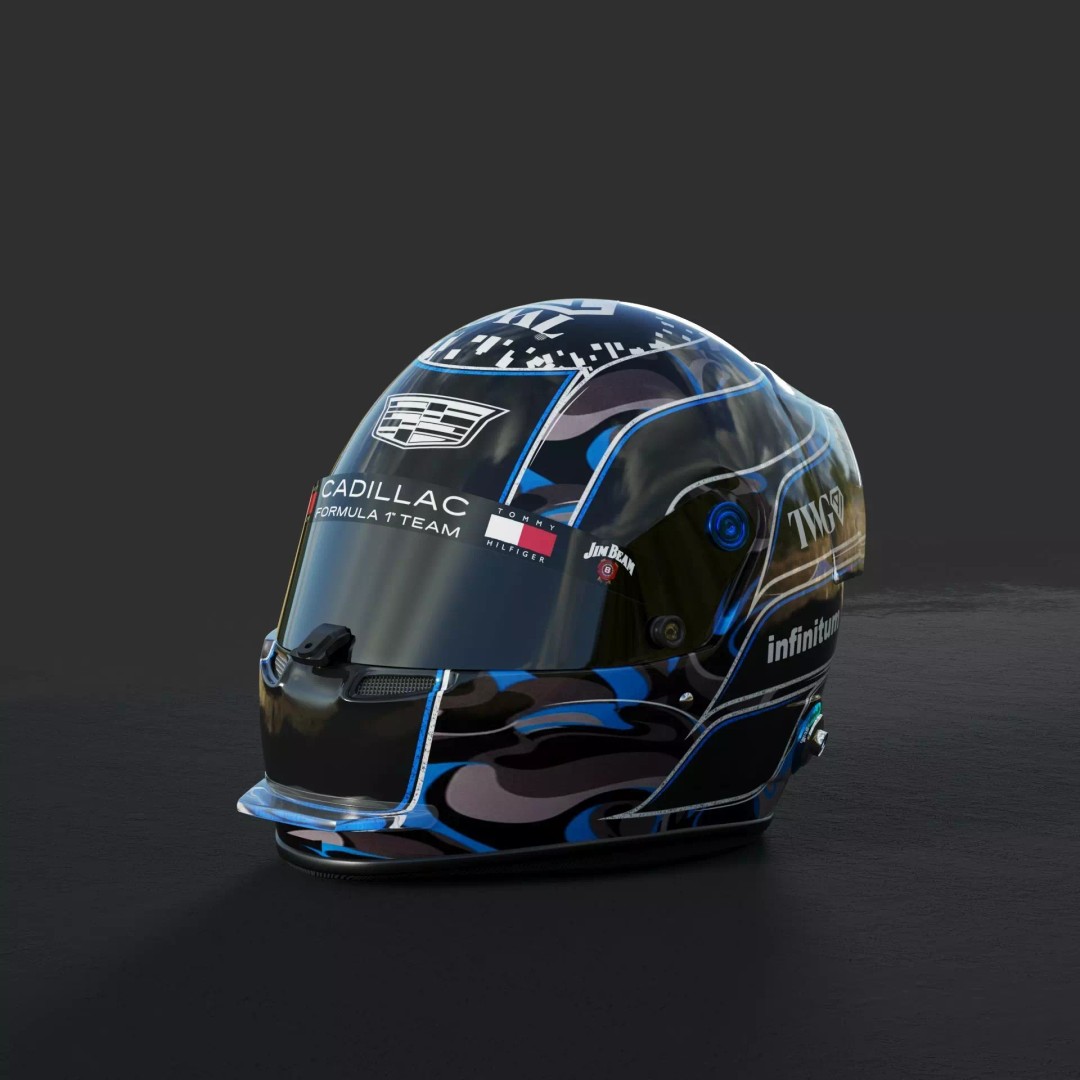 F1 Cadillac Team Helmets 3D Model – PBR Textured, Game-Ready, FBX, OBJ - View 18