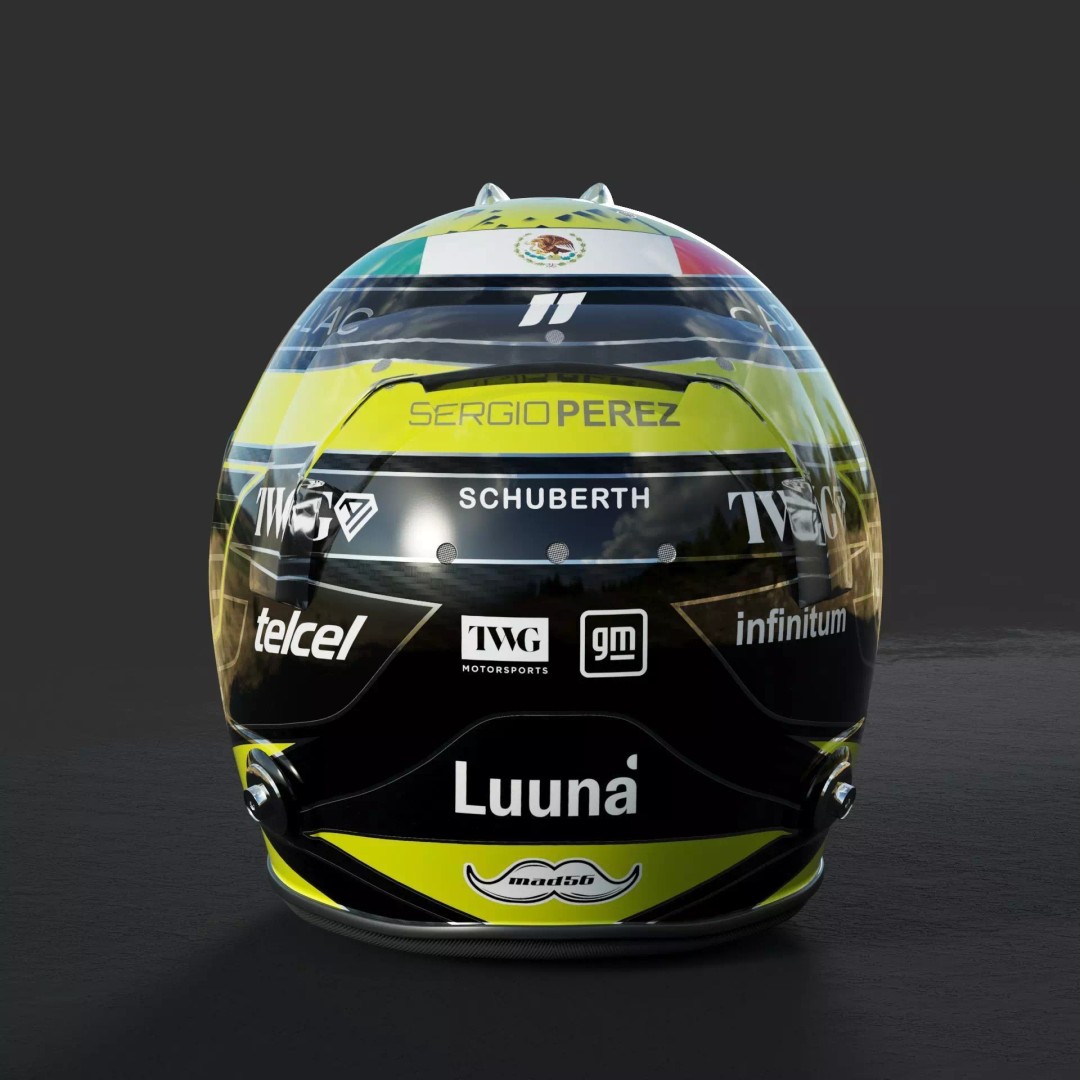 F1 Cadillac Team Helmets 3D Model – PBR Textured, Game-Ready, FBX, OBJ - View 36