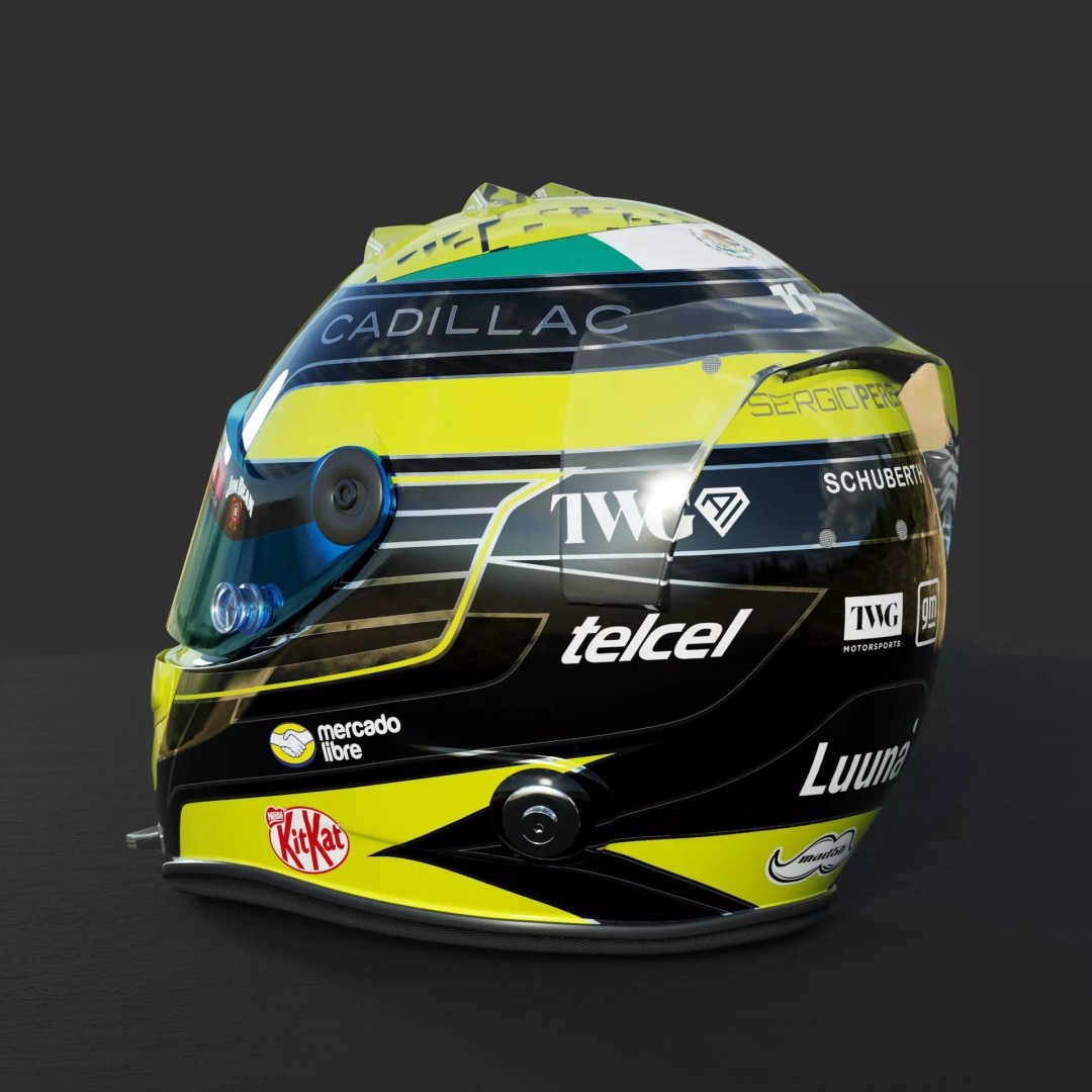 F1 Cadillac Team Helmets 3D Model – PBR Textured, Game-Ready, FBX, OBJ - View 37