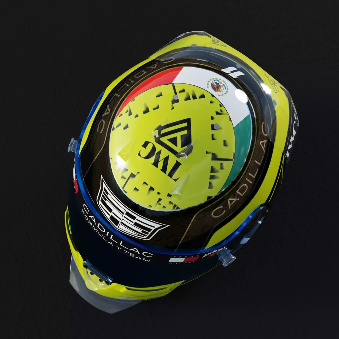 F1 Cadillac Team Helmets 3D Model – PBR Textured, Game-Ready, FBX, OBJ - View 42