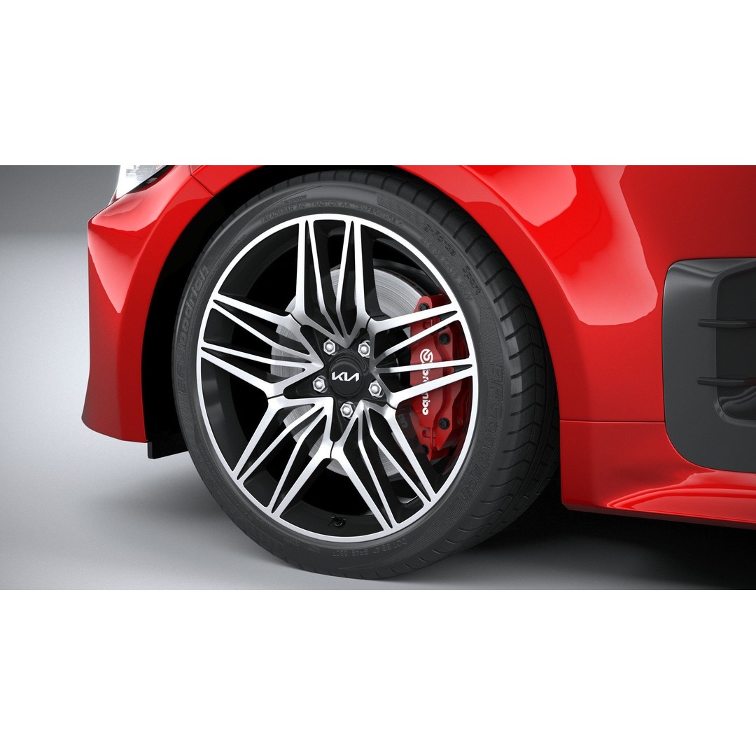 Kia Stinger GT 2022 3D Model – High Poly Sport Sedan, FBX, OBJ - View 18