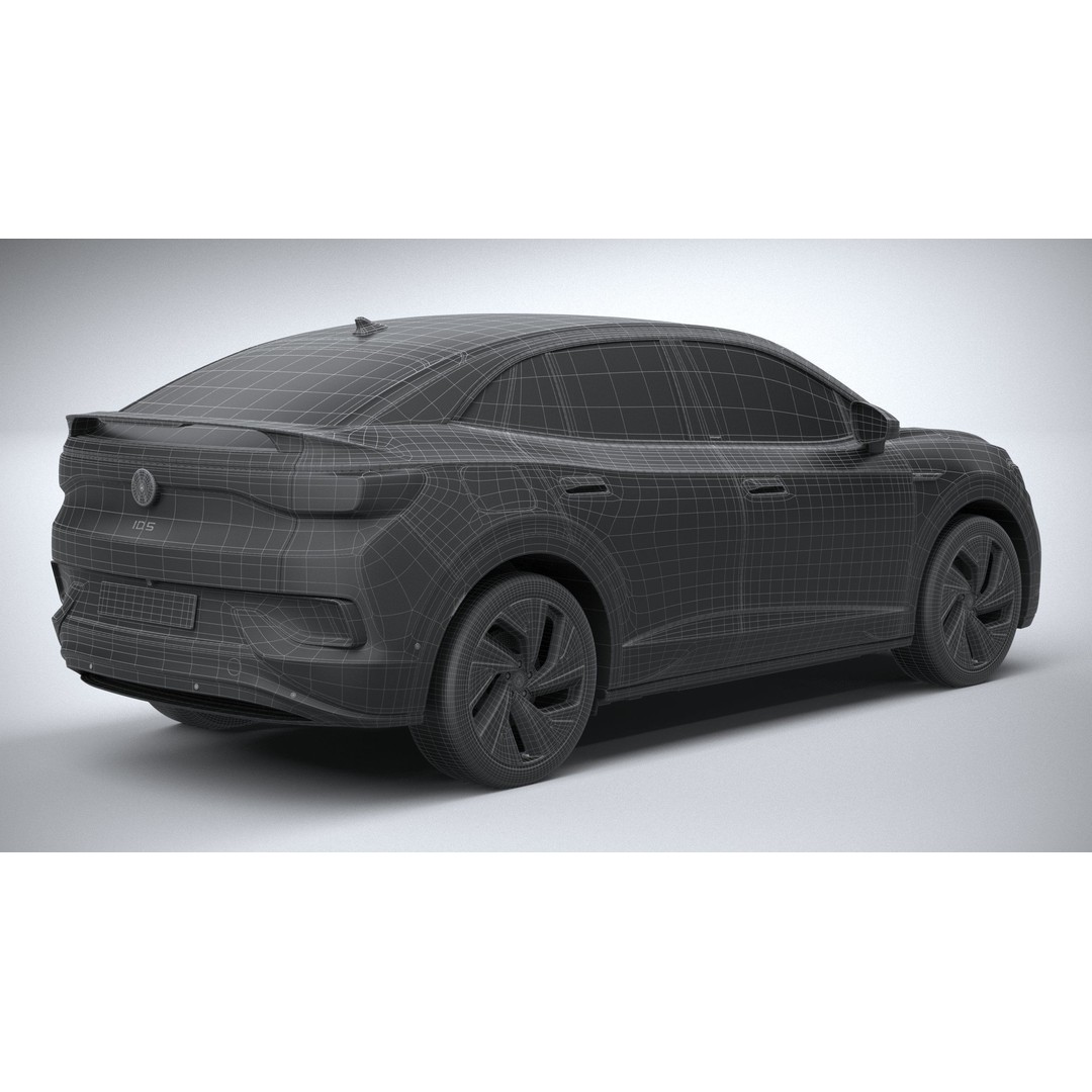 Volkswagen ID5 3D Model – High Poly SUV with Textures, FBX, OBJ