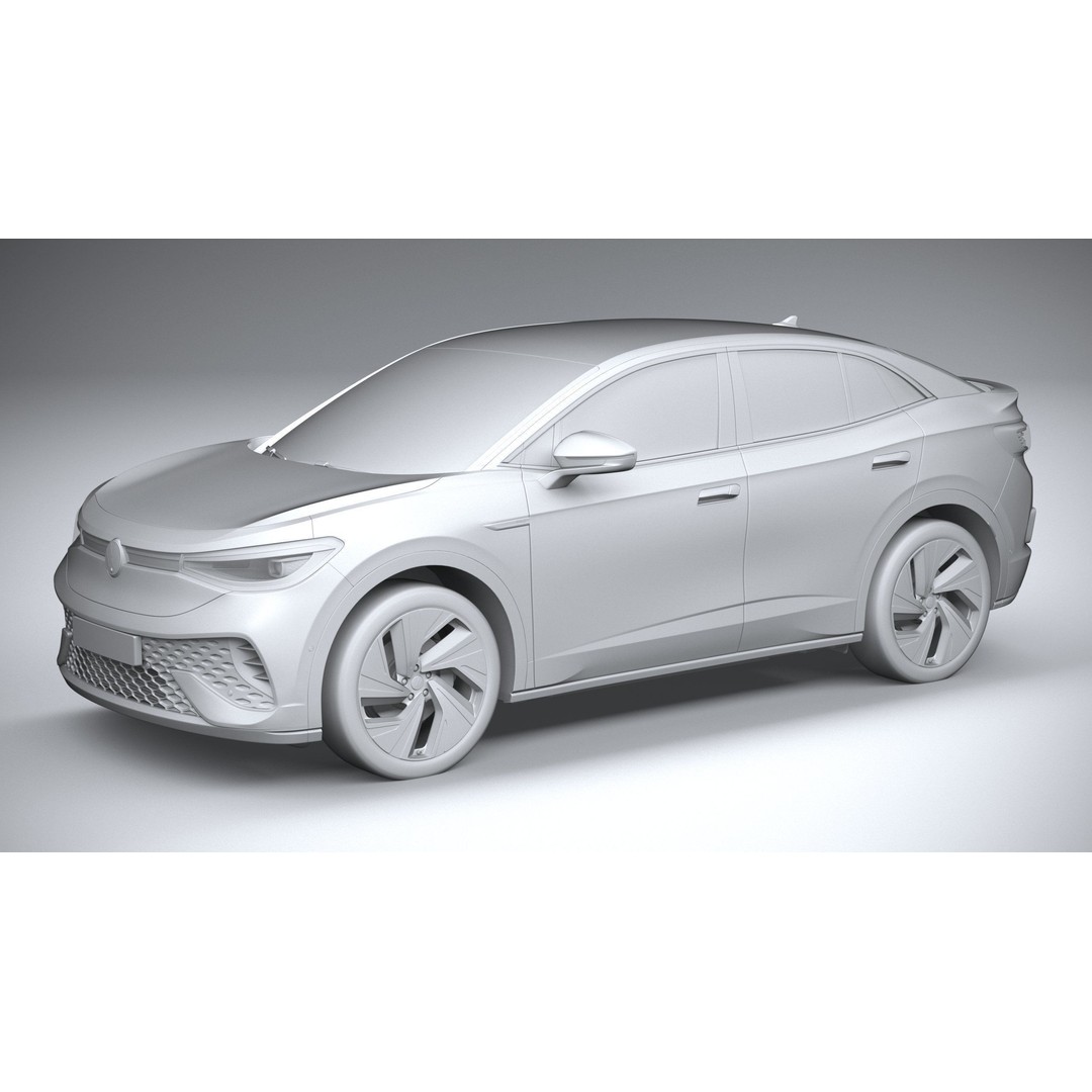 Volkswagen ID5 3D Model – High Poly SUV with Textures, FBX, OBJ - View 21