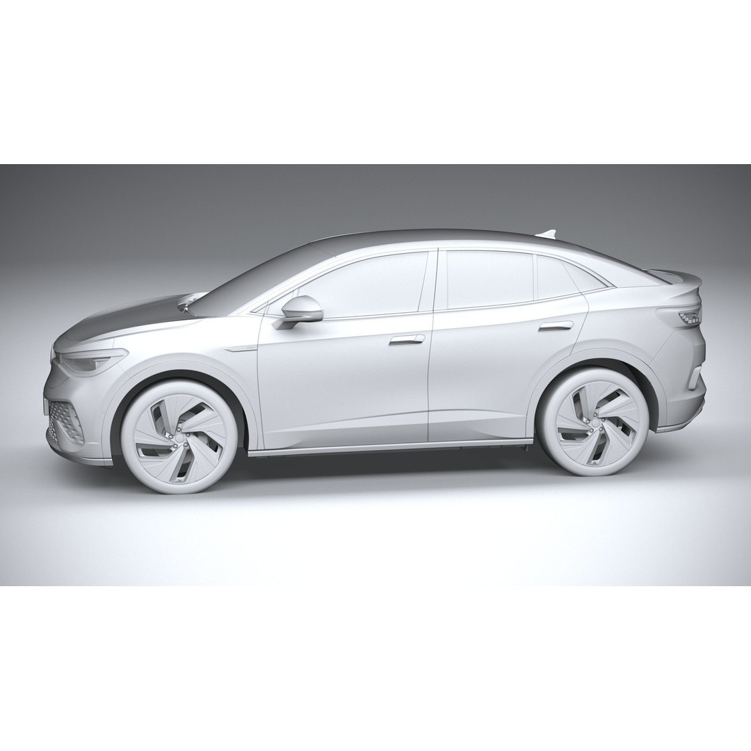 Volkswagen ID5 3D Model – High Poly SUV with Textures, FBX, OBJ - View 24