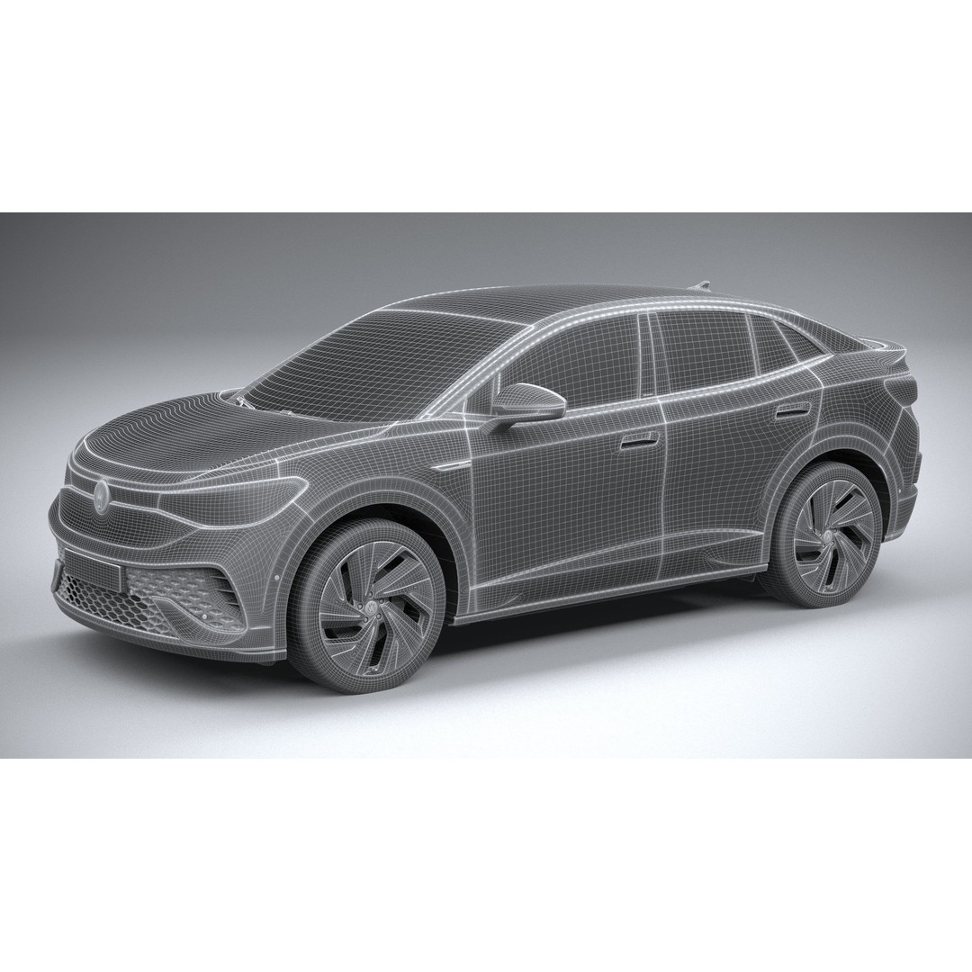Volkswagen ID5 3D Model – High Poly SUV with Textures, FBX, OBJ - View 28