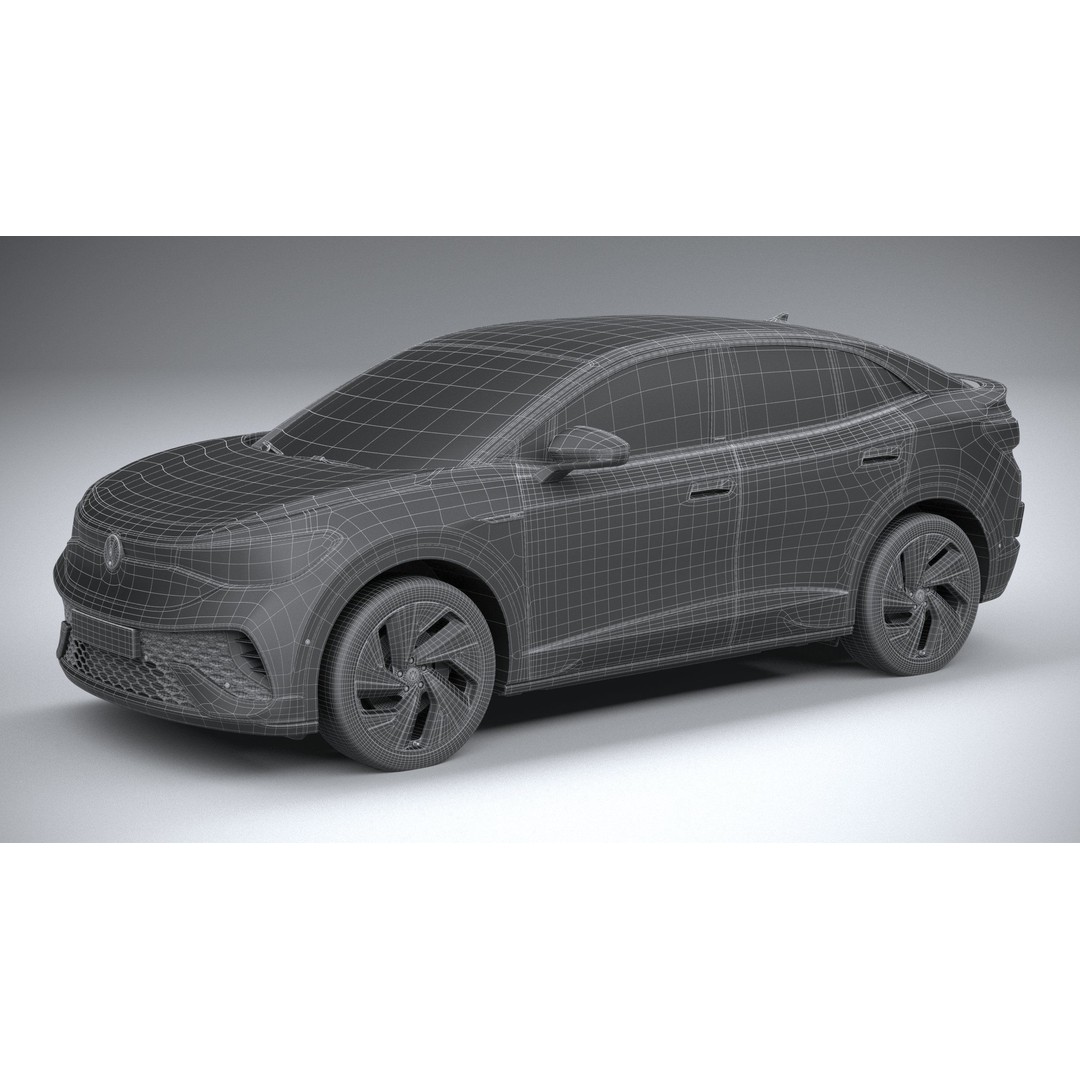 Volkswagen ID5 3D Model – High Poly SUV with Textures, FBX, OBJ - View 30