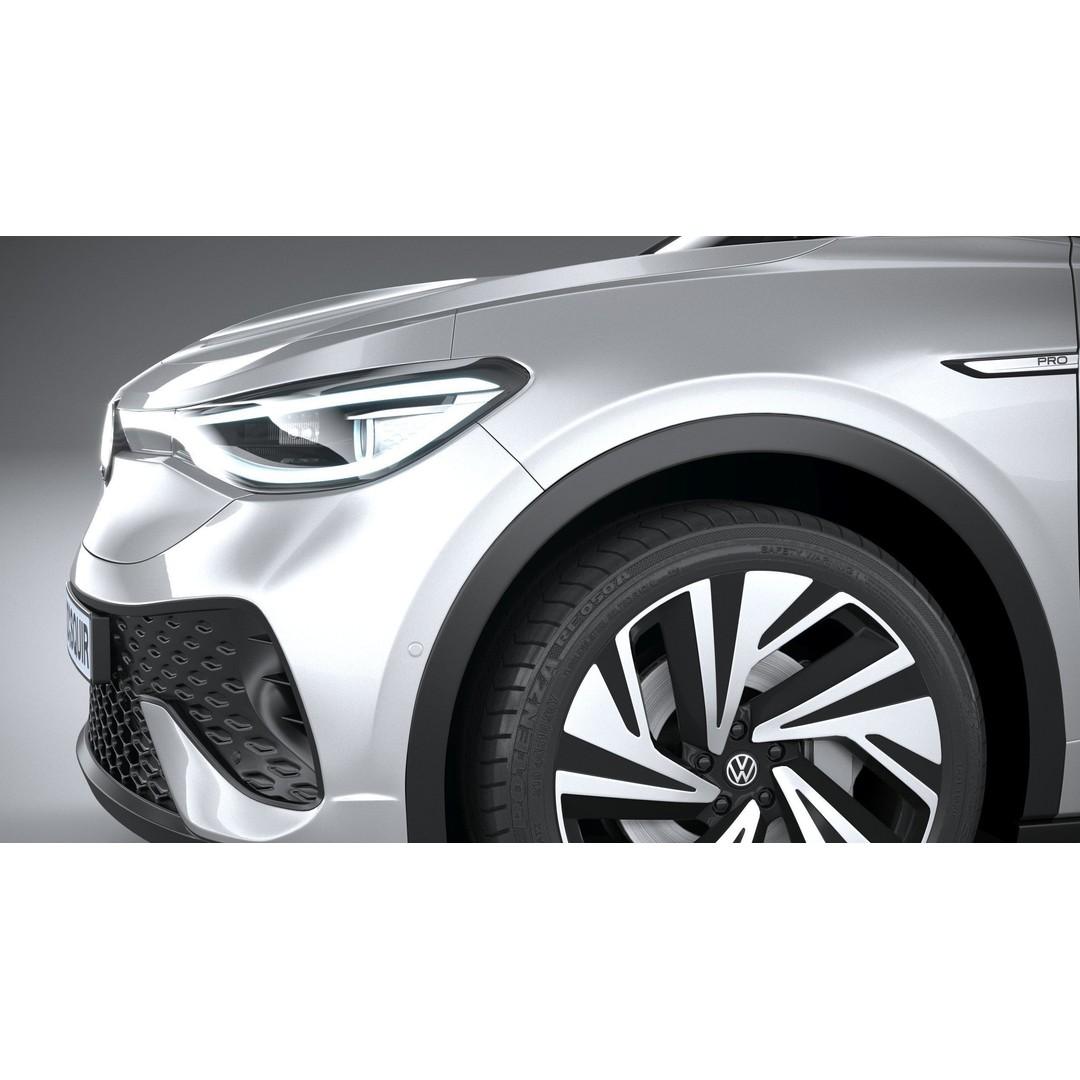 Volkswagen ID5 3D Model – High Poly SUV with Textures, FBX, OBJ - View 5