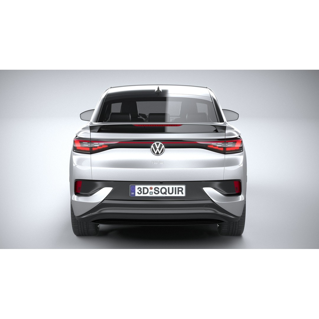 Volkswagen ID5 3D Model – High Poly SUV with Textures, FBX, OBJ - View 6