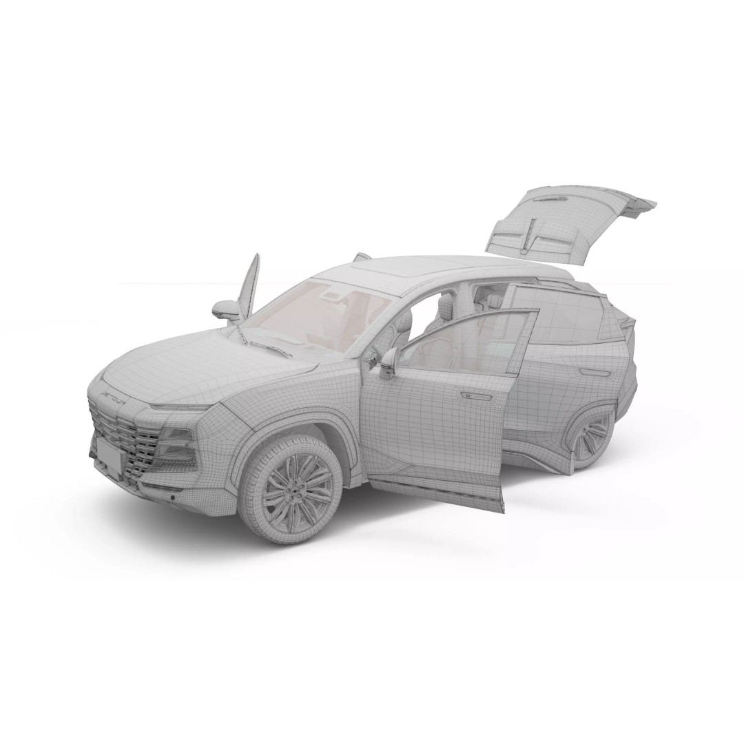 2025 Jetour Dashing 3D Model – Realistic SUV, FBX, Blender - View 22