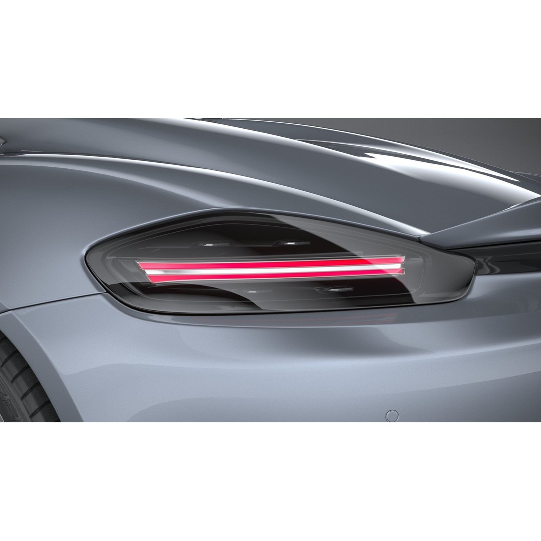 Porsche 718 Boxster Spyder RS 2024 3D Model – High Poly PBR Game Asset, FBX, OBJ - View 17