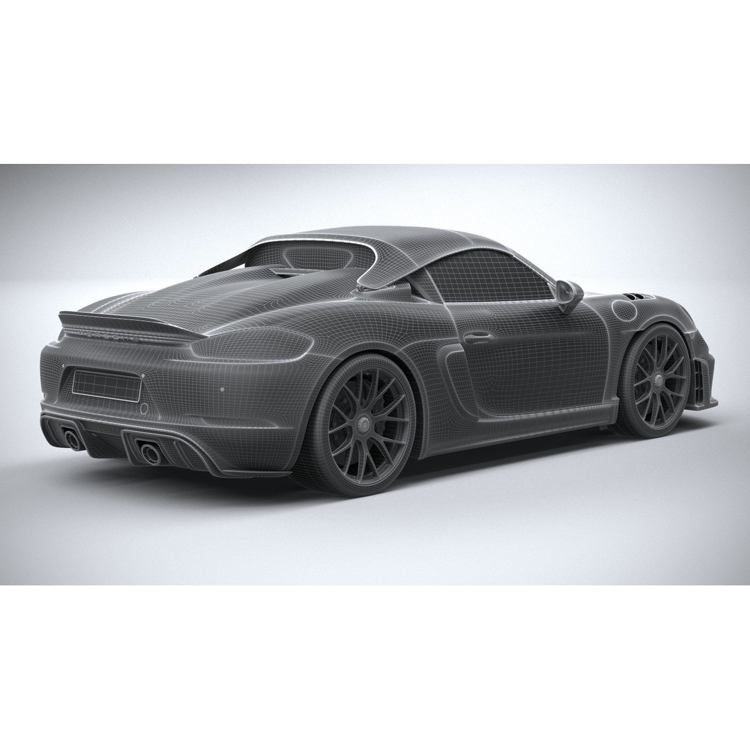 Porsche 718 Boxster Spyder RS 2024 3D Model – High Poly PBR Game Asset, FBX, OBJ - View 37