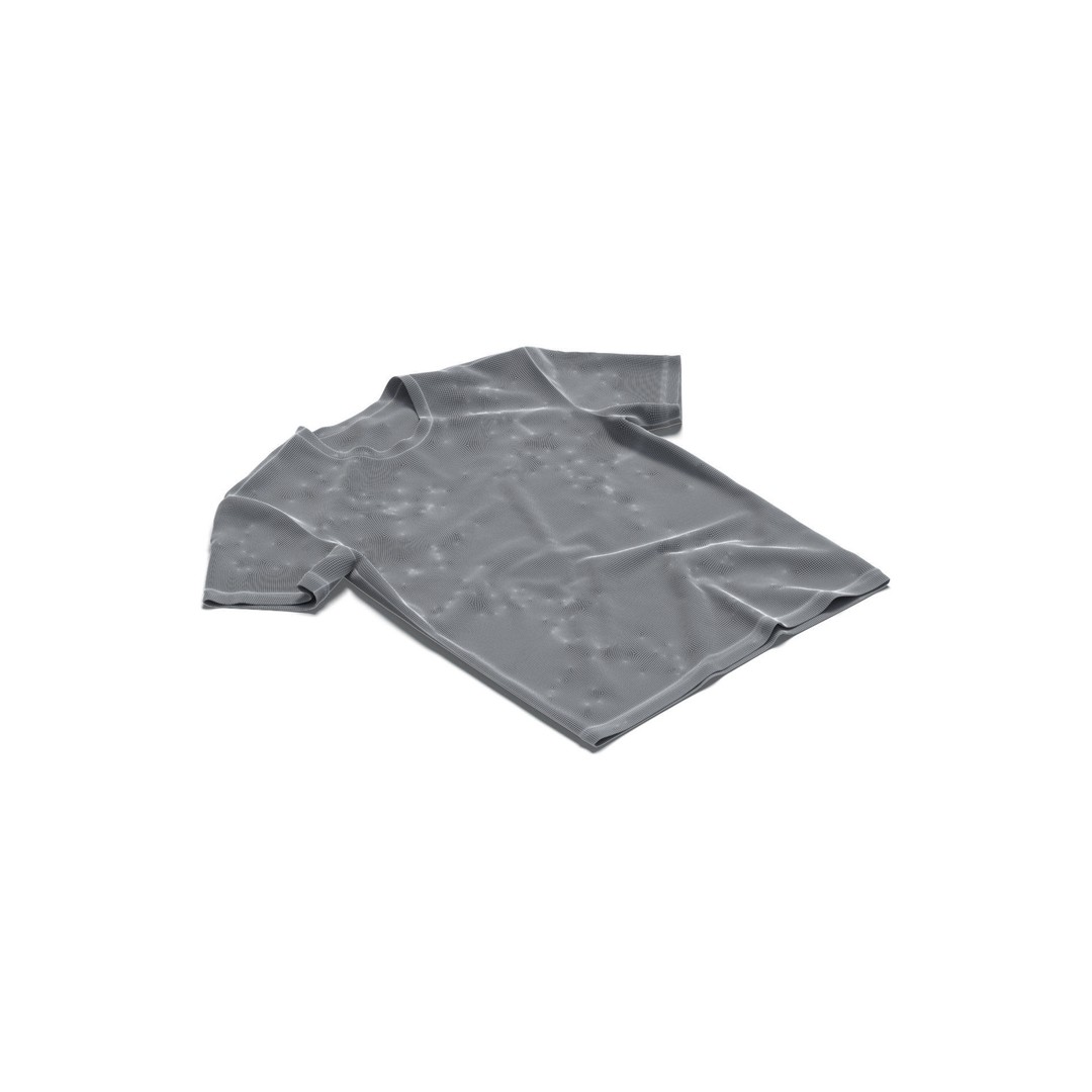Crumpled Crew Neck T-Shirt 3D Model – Low Poly PBR Game Asset, FBX