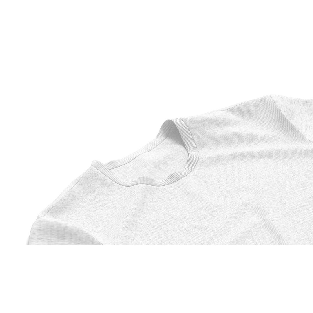 Crumpled Crew Neck T-Shirt 3D Model – Low Poly PBR Game Asset, FBX - View 6