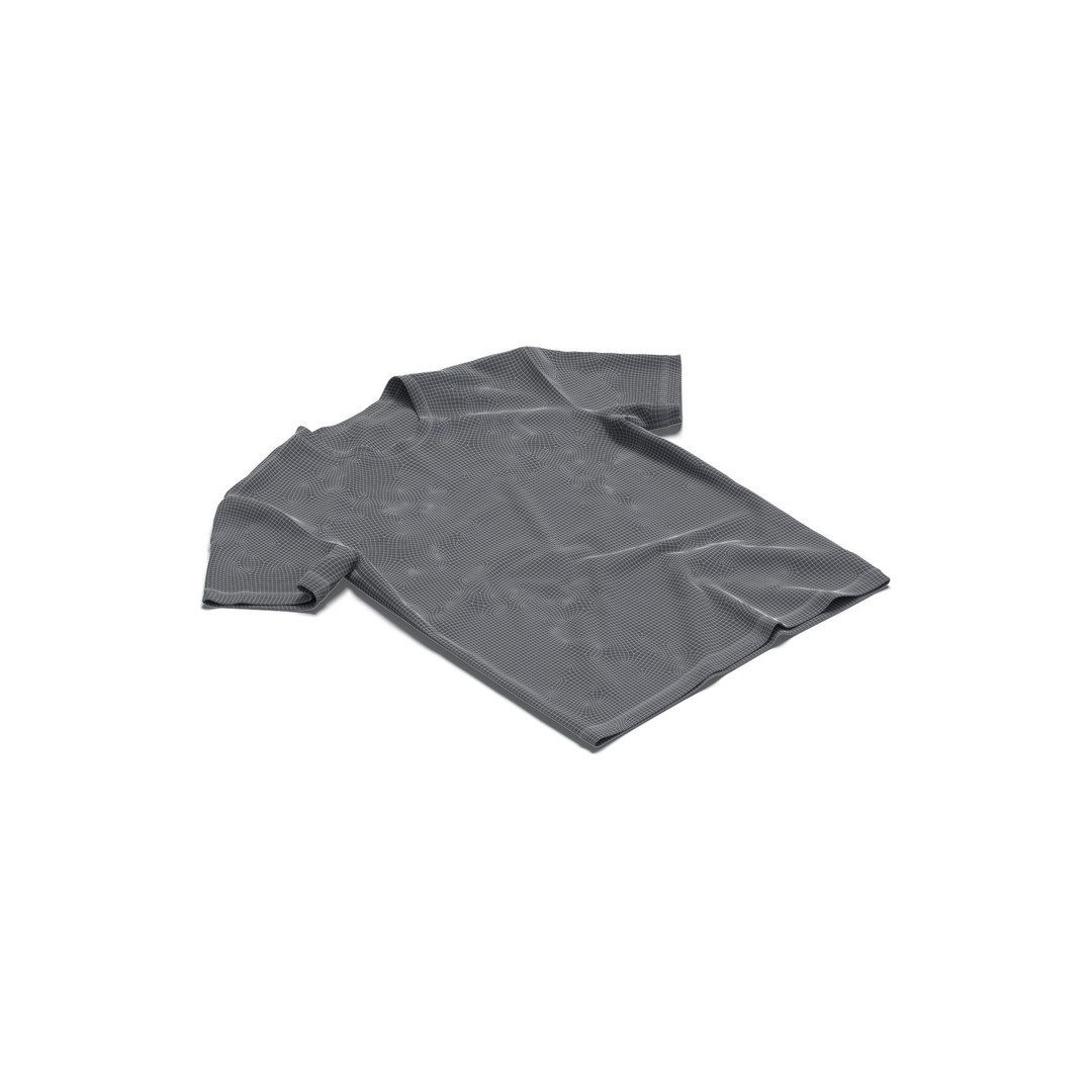 Crumpled Crew Neck T-Shirt 3D Model – Low Poly PBR Game Asset, FBX - View 9