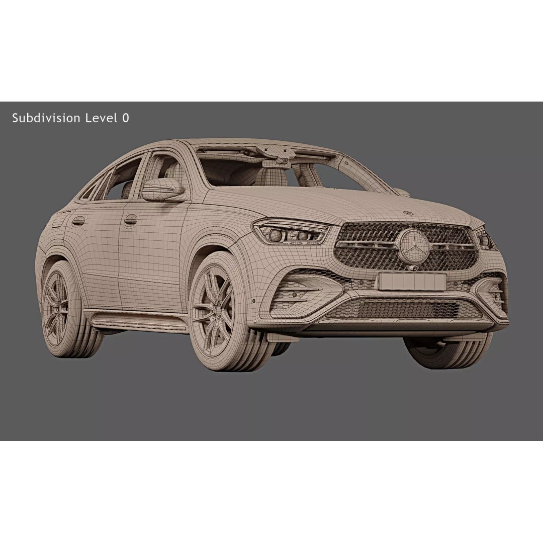 2024 Mercedes-Benz GLE Coupe 3D Model – Photorealistic SUV Asset, FBX - View 30