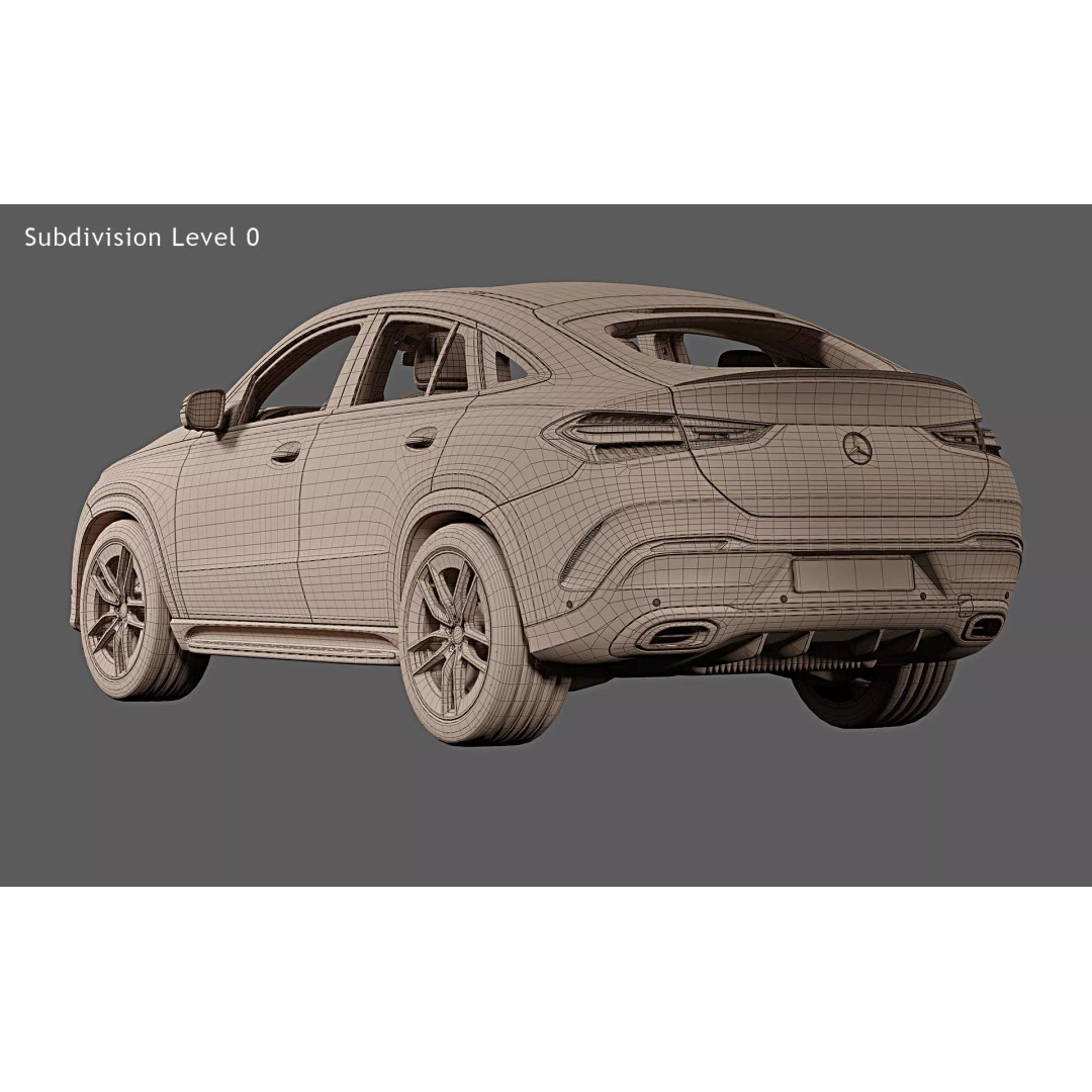 2024 Mercedes-Benz GLE Coupe 3D Model – Photorealistic SUV Asset, FBX - View 31
