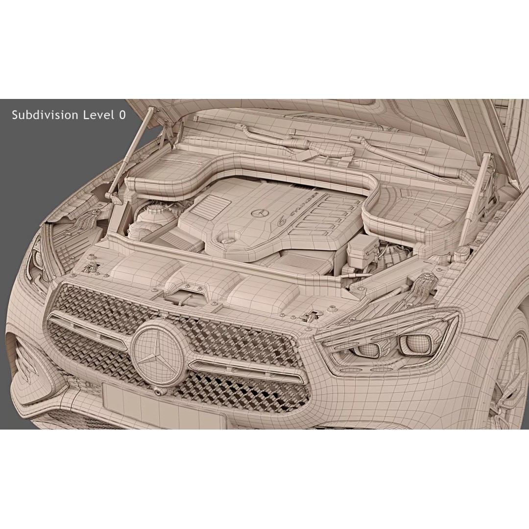 2024 Mercedes-Benz GLE Coupe 3D Model – Photorealistic SUV Asset, FBX - View 33